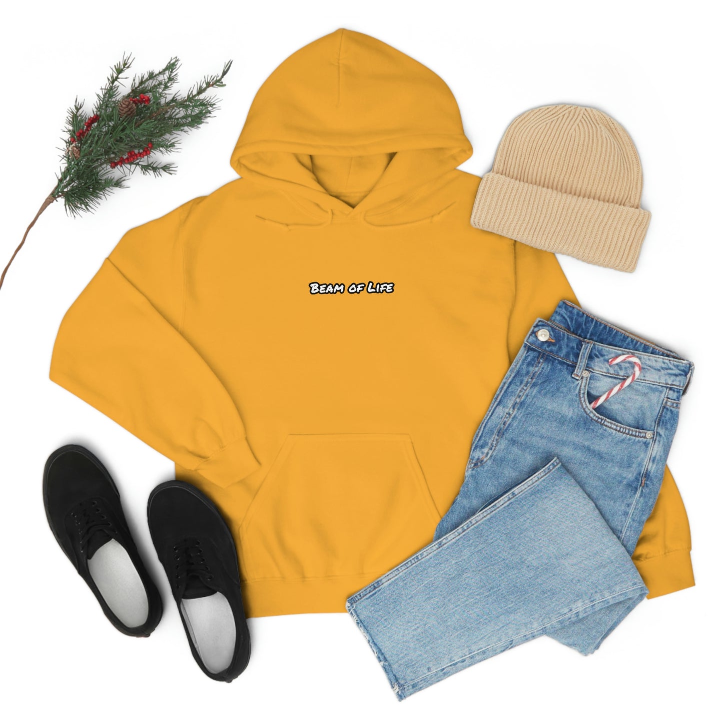 Sunny Simplified Unisex Hoodie - Black/White Logo