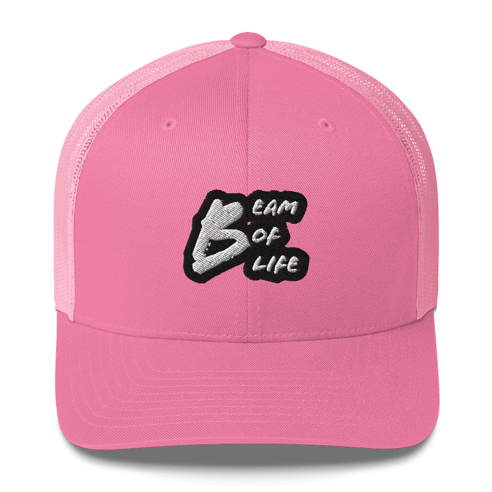 Retro Beam of Life Embroidered Trucker Hat