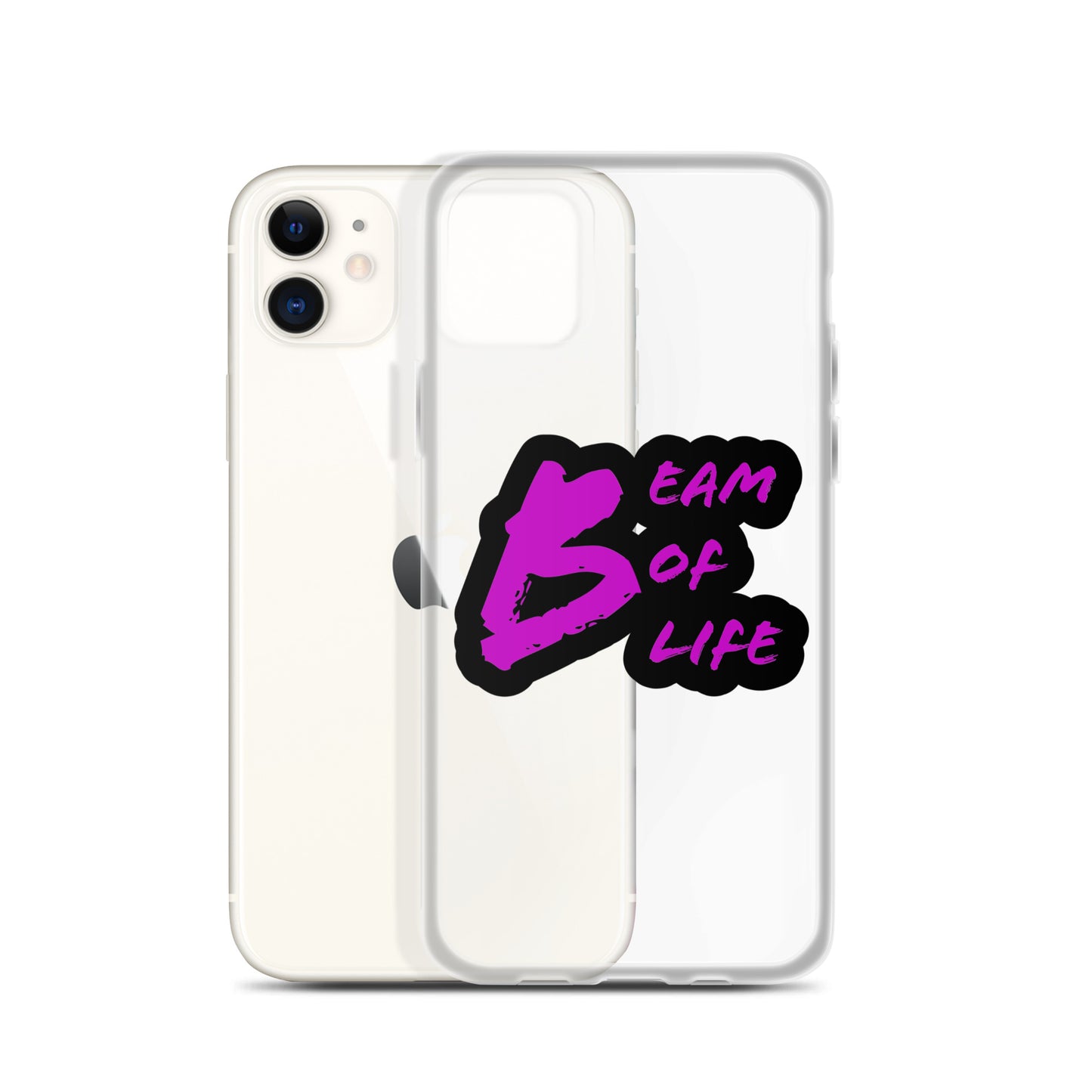 Beam of Life Clear iPhone Case