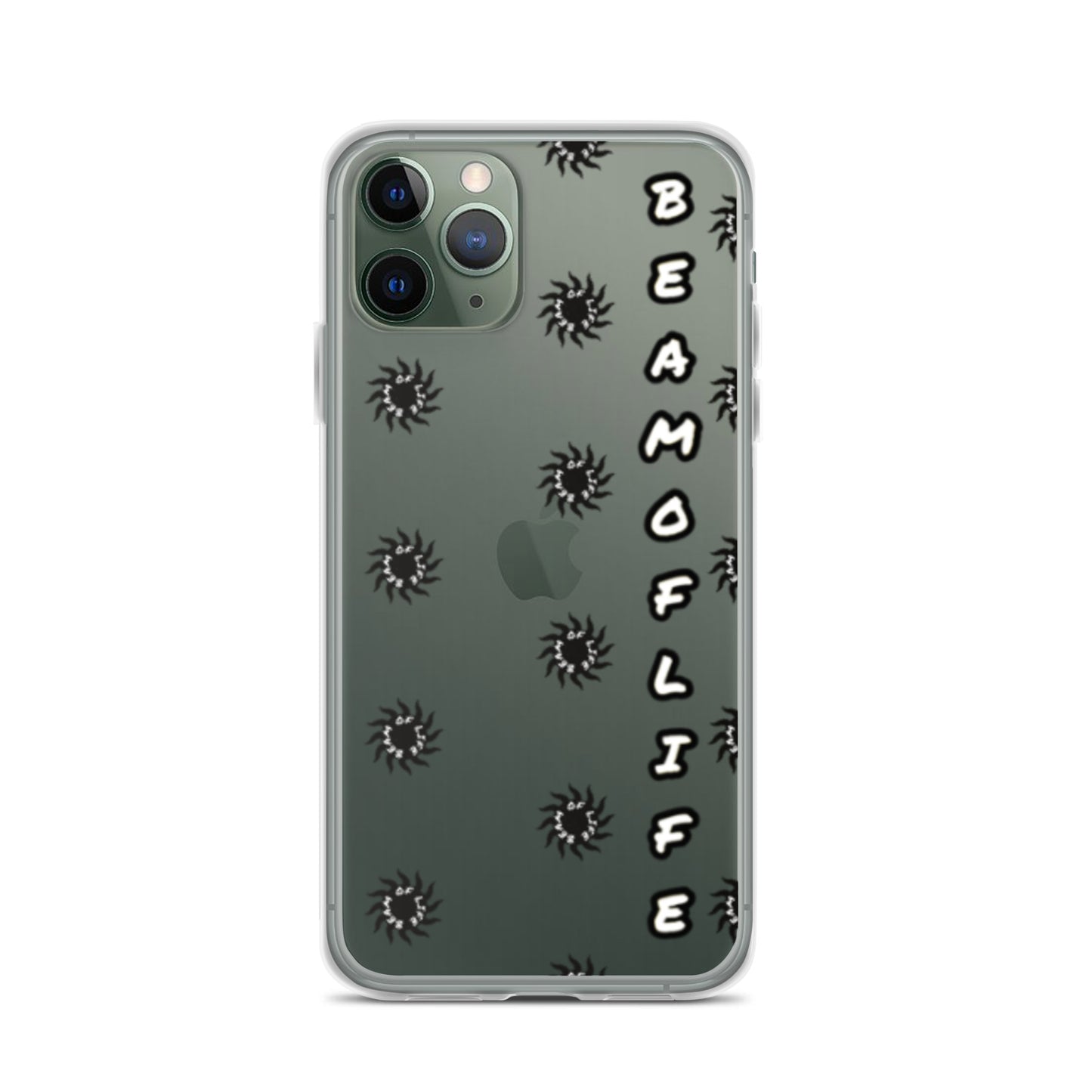 Sunny Days Clear iPhone Case - Black/White Logo