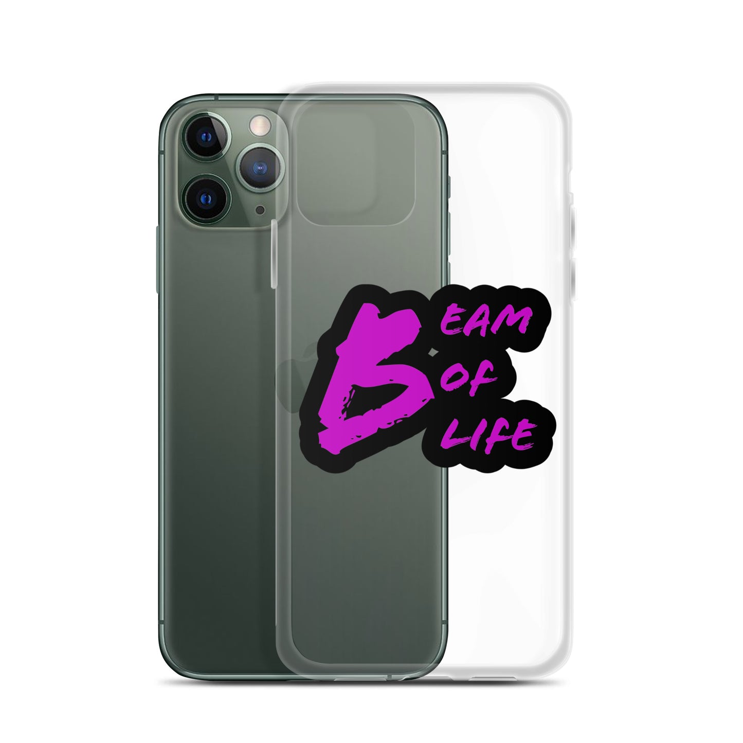 Beam of Life Clear iPhone Case