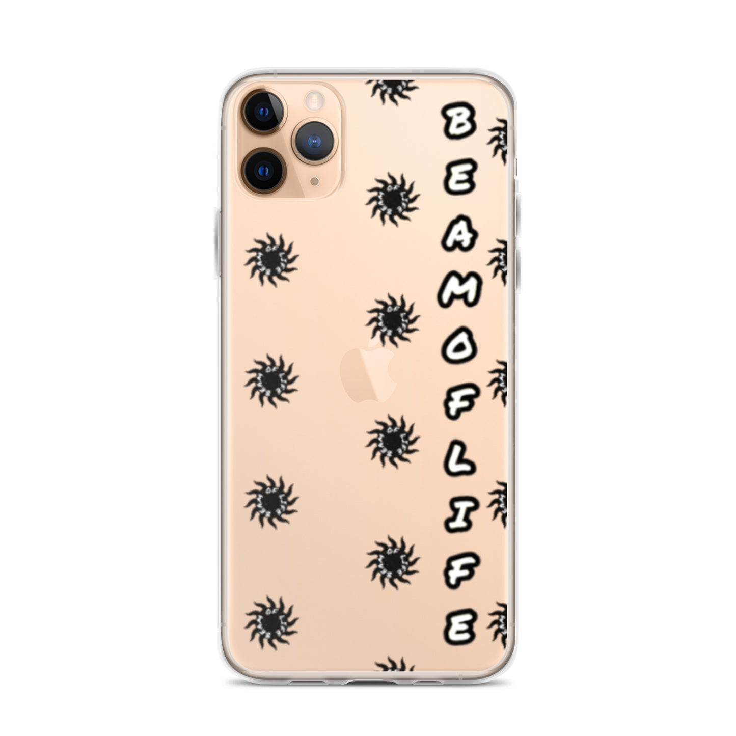 Sunny Days Clear iPhone Case - Black/White Logo