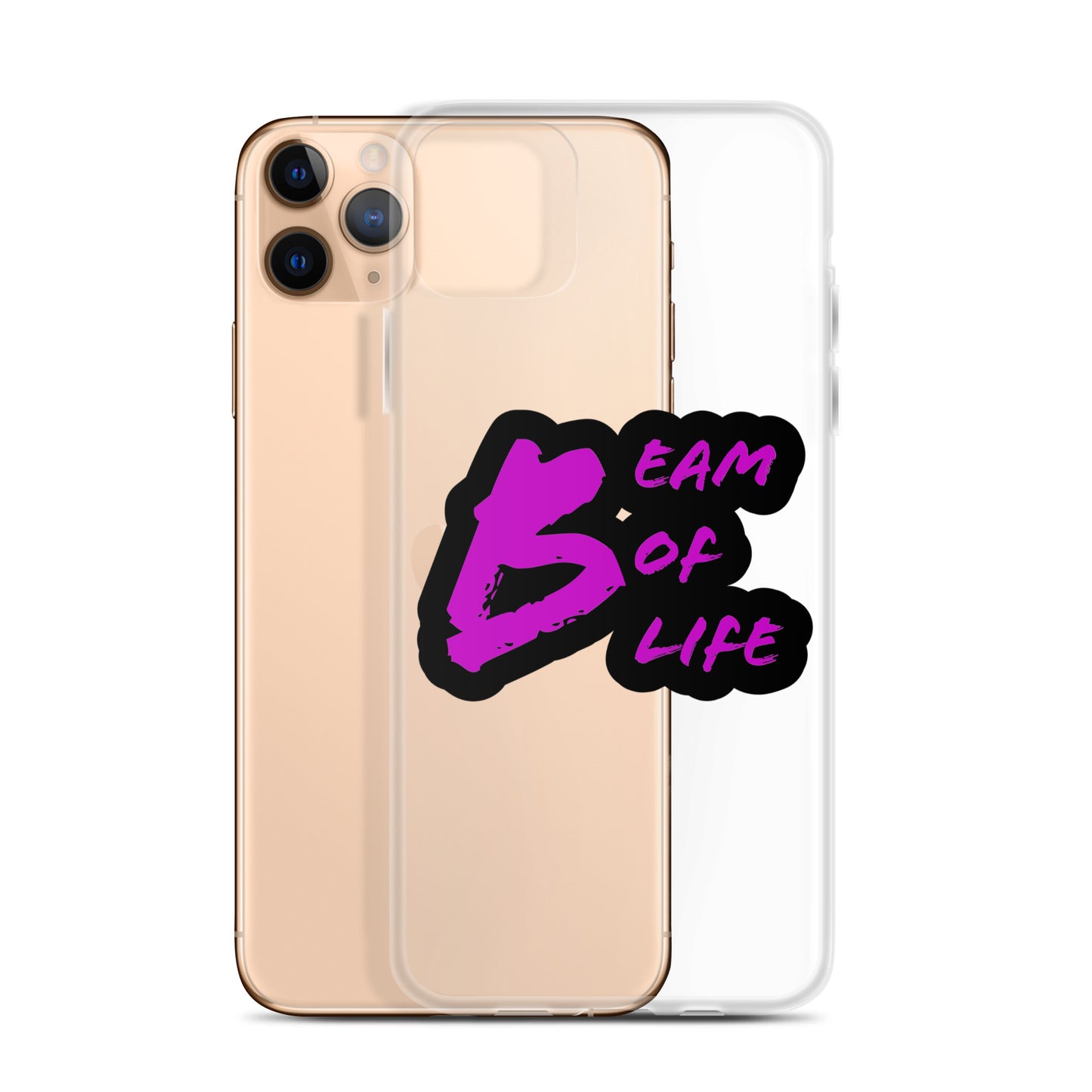 Beam of Life Clear iPhone Case