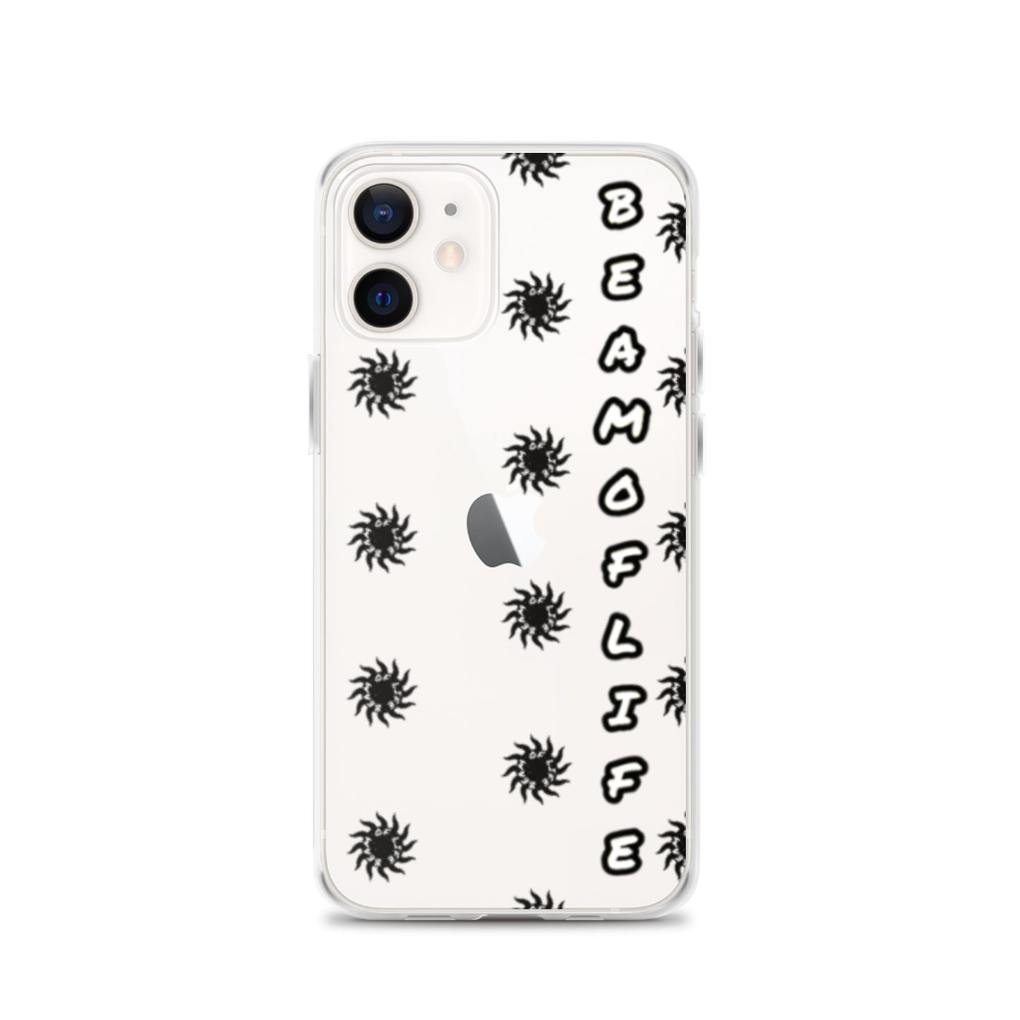 Sunny Days Clear iPhone Case - Black/White Logo