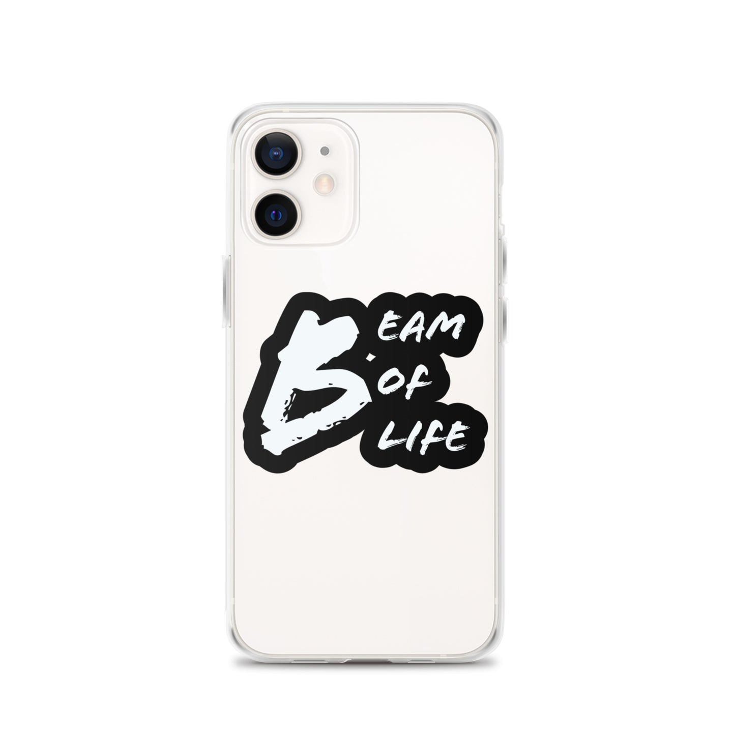 Beam of Life Clear iPhone Case - Black/White Logo