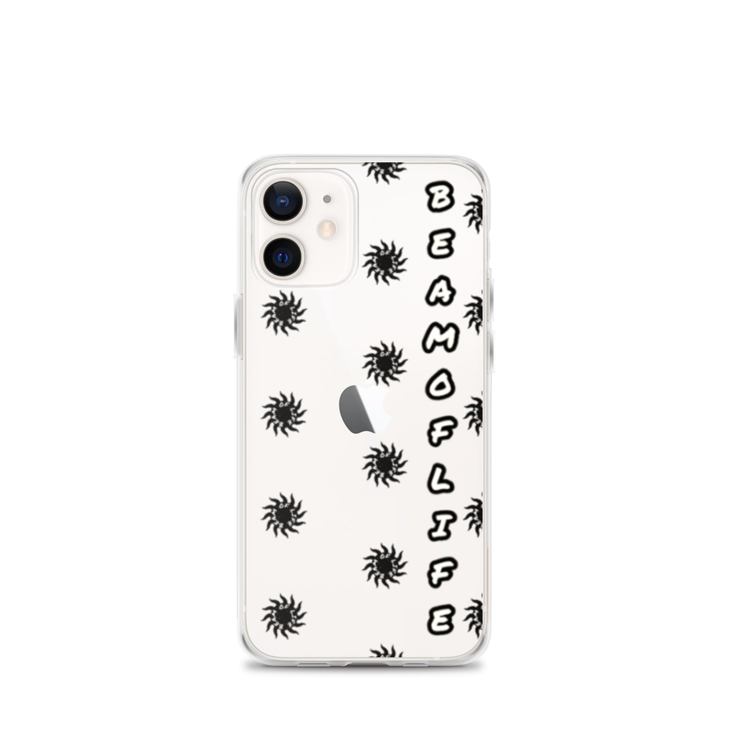 Sunny Days Clear iPhone Case - Black/White Logo