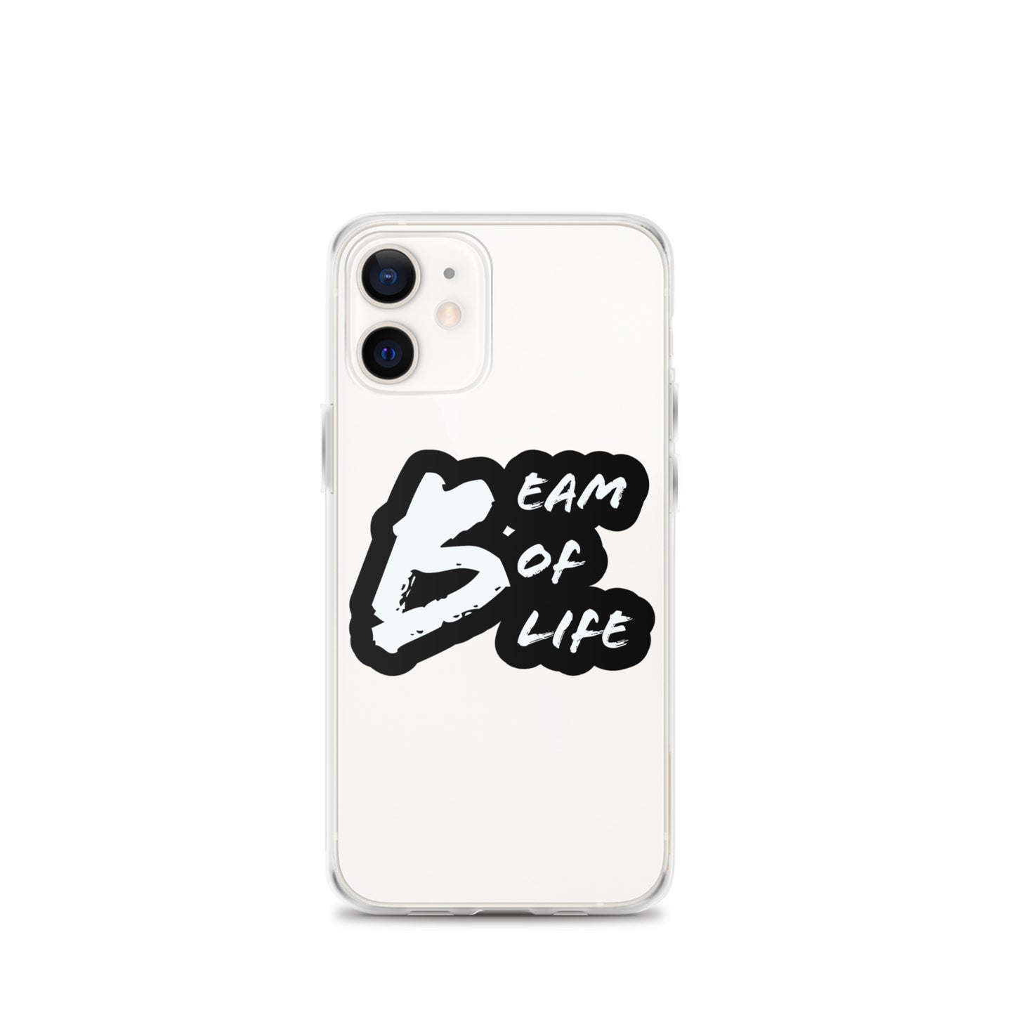 Beam of Life Clear iPhone Case - Black/White Logo