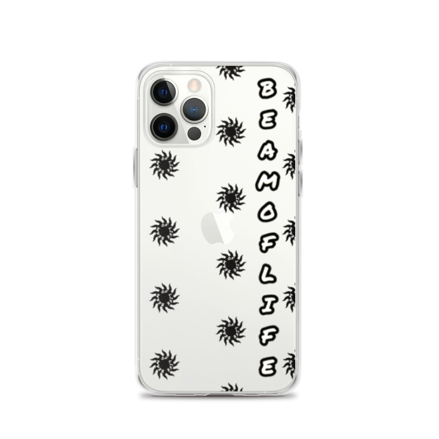 Sunny Days Clear iPhone Case - Black/White Logo