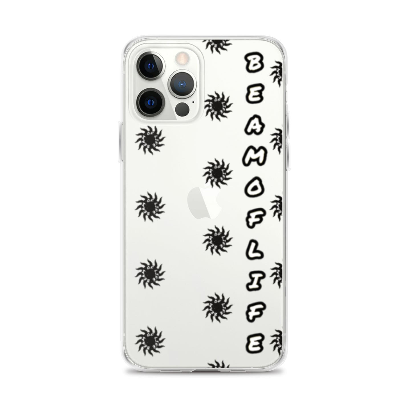 Sunny Days Clear iPhone Case - Black/White Logo