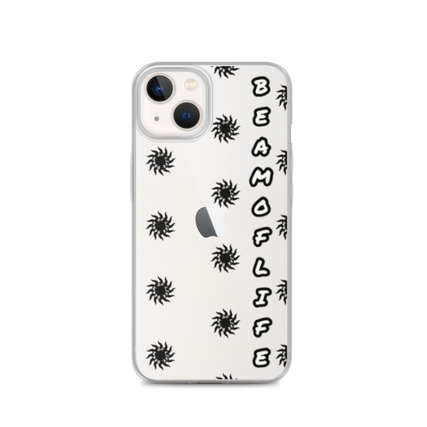 Sunny Days Clear iPhone Case - Black/White Logo