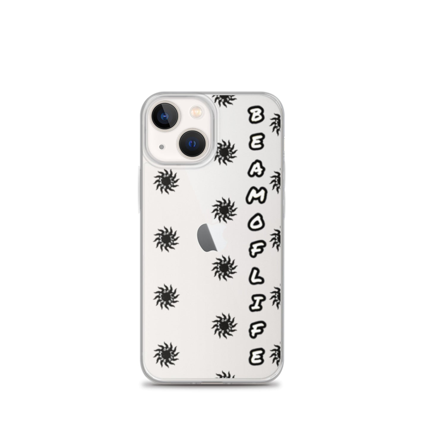 Sunny Days Clear iPhone Case - Black/White Logo