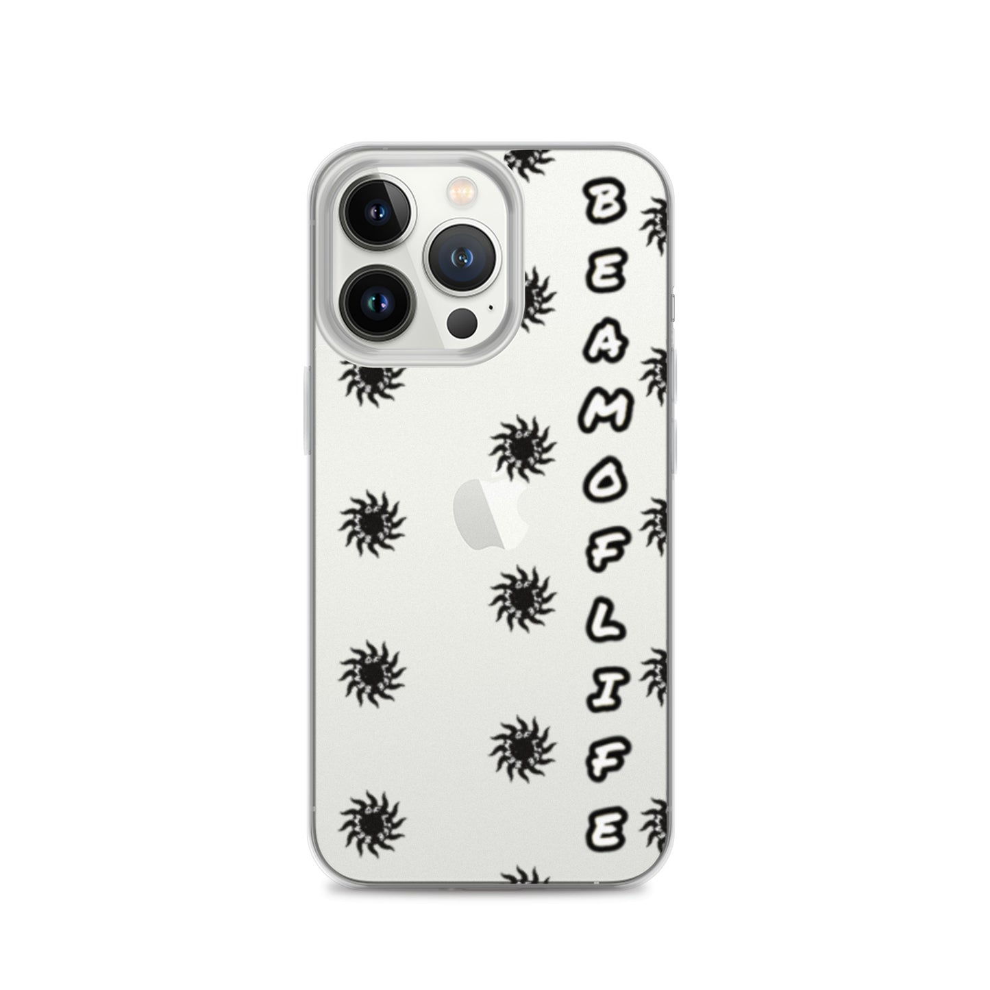 Sunny Days Clear iPhone Case - Black/White Logo