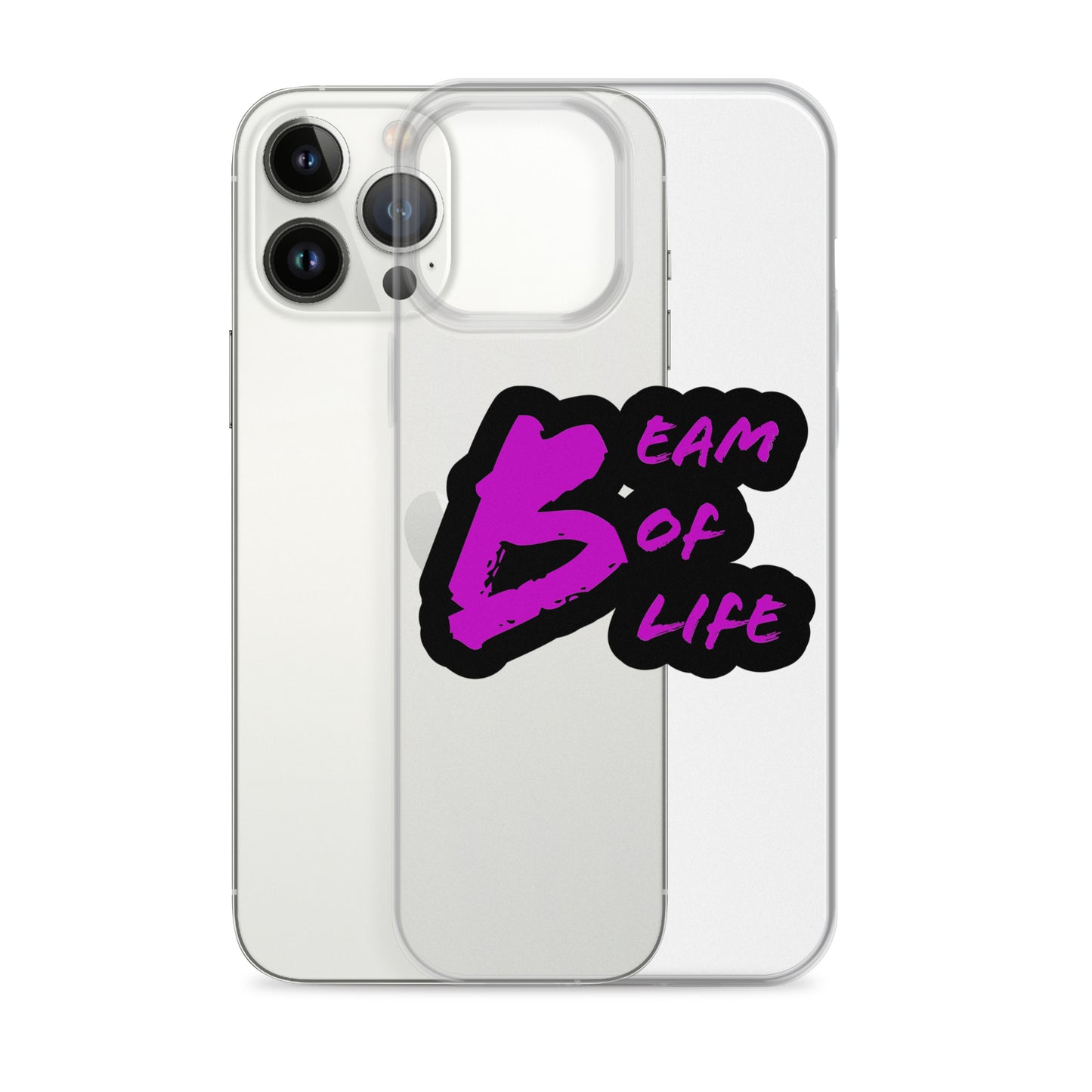 Beam of Life Clear iPhone Case