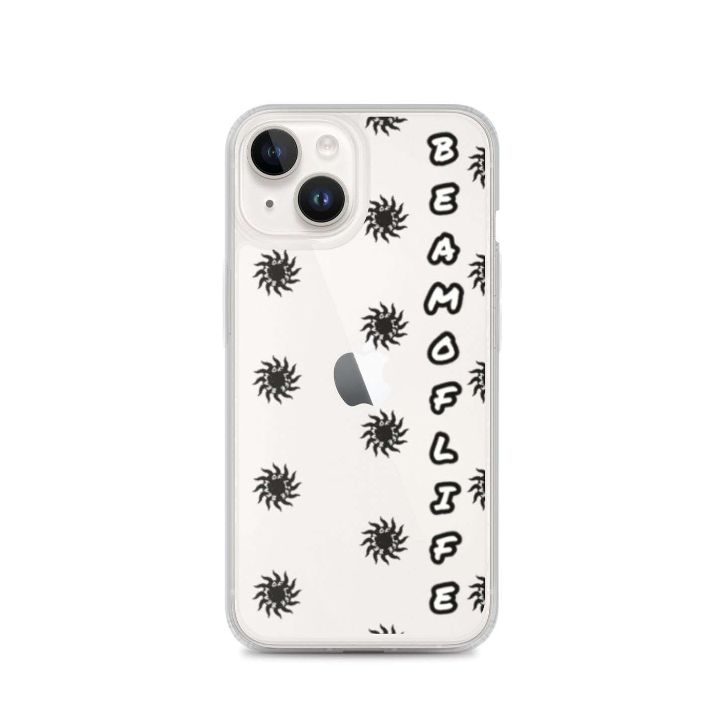 Sunny Days Clear iPhone Case - Black/White Logo