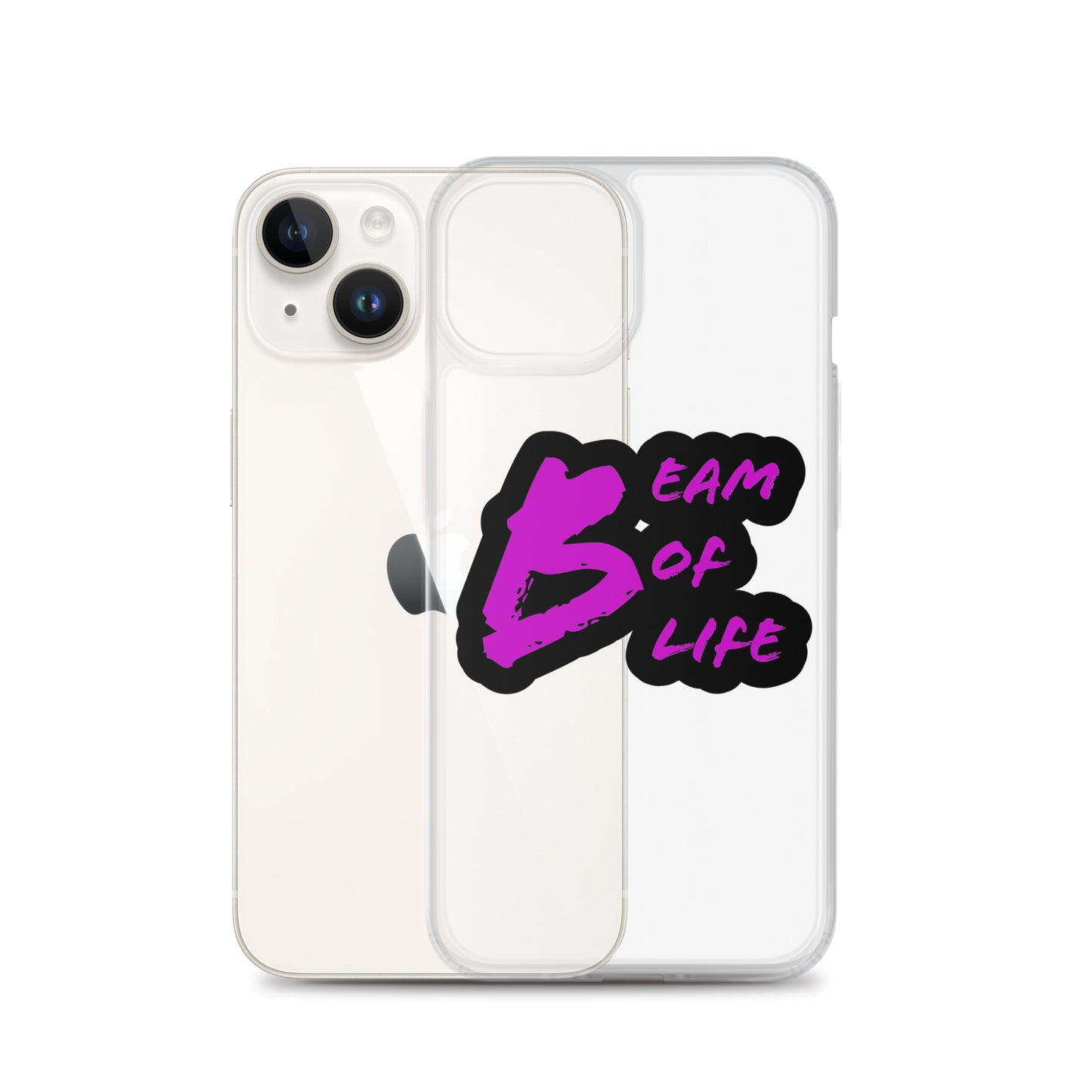 Beam of Life Clear iPhone Case