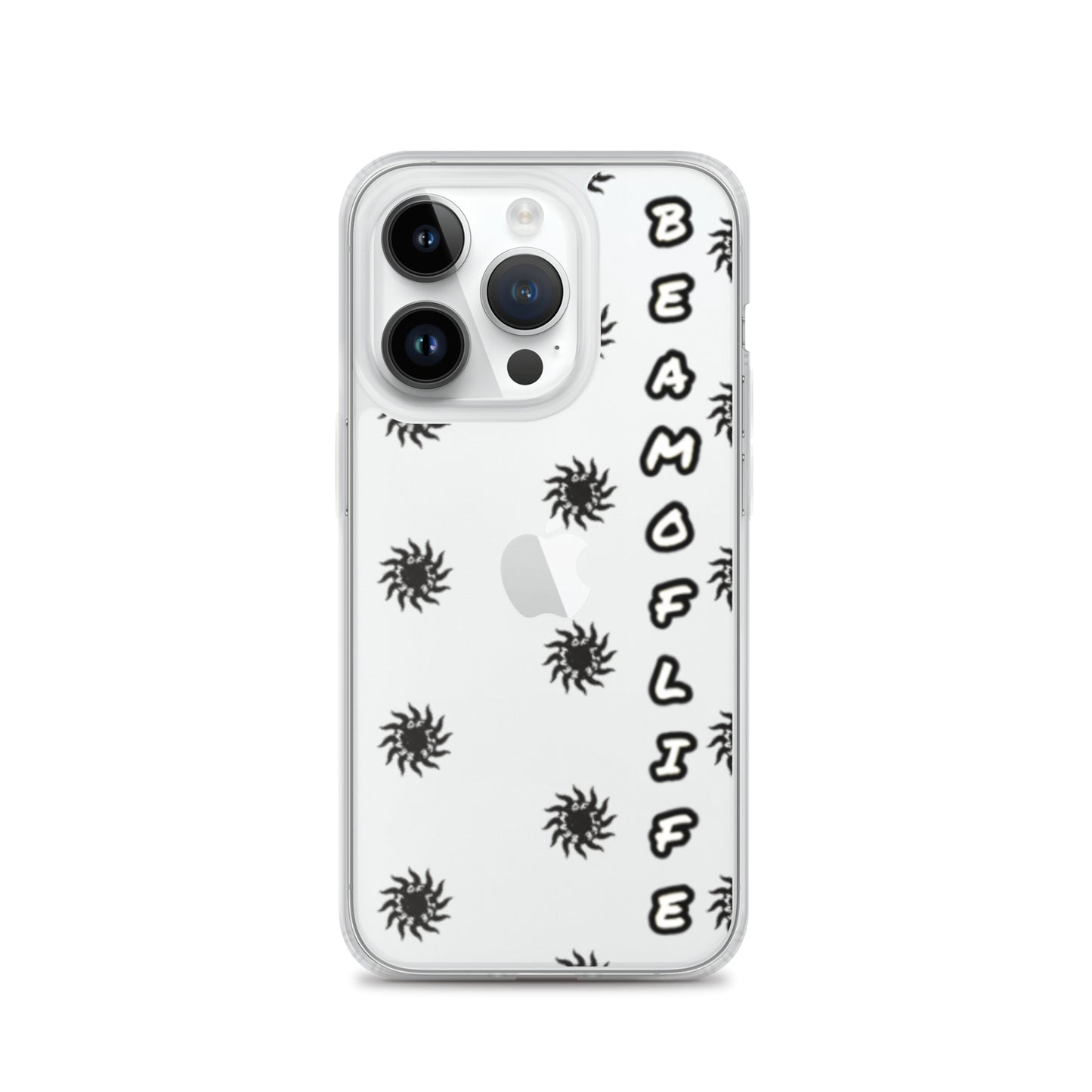 Sunny Days Clear iPhone Case - Black/White Logo