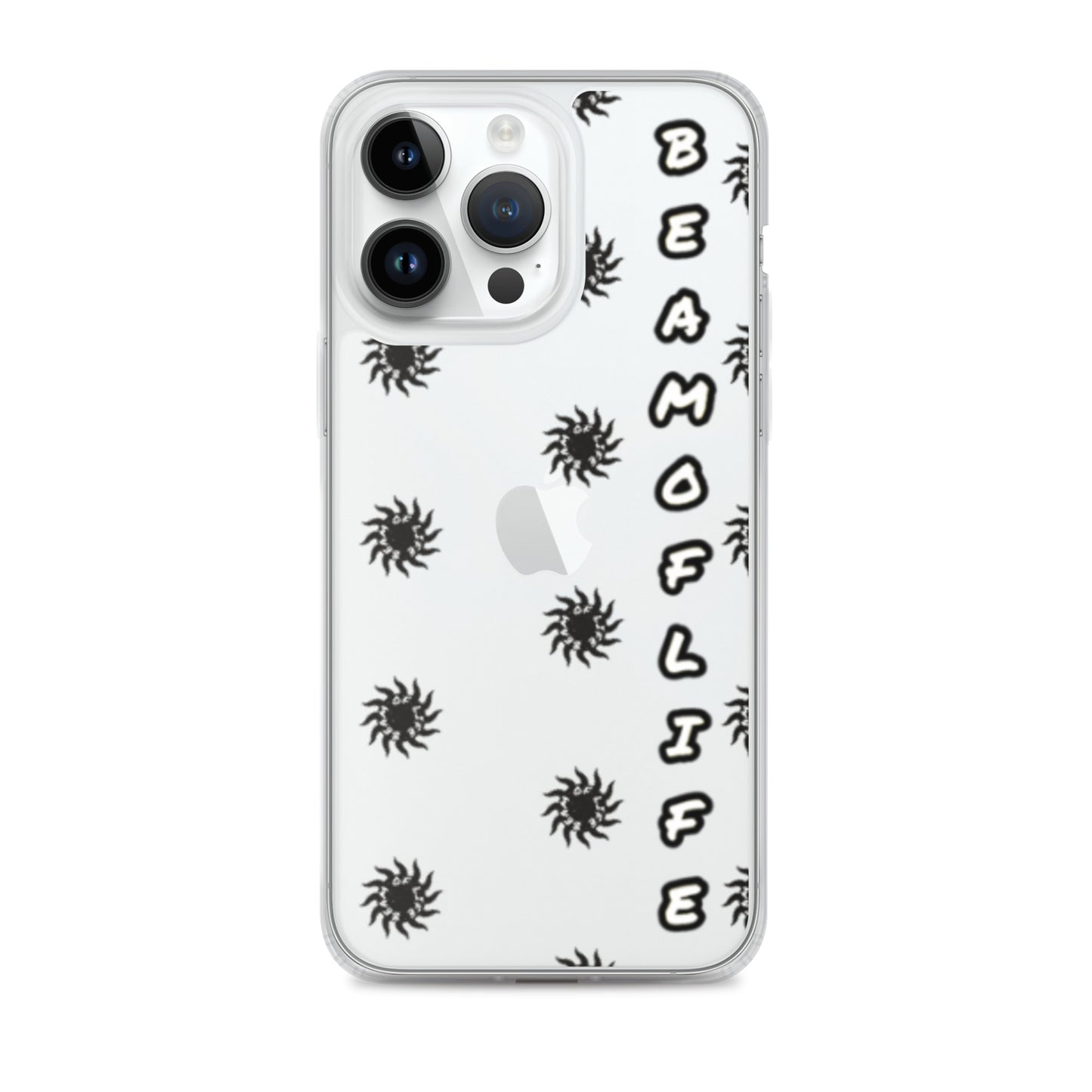 Sunny Days Clear iPhone Case - Black/White Logo
