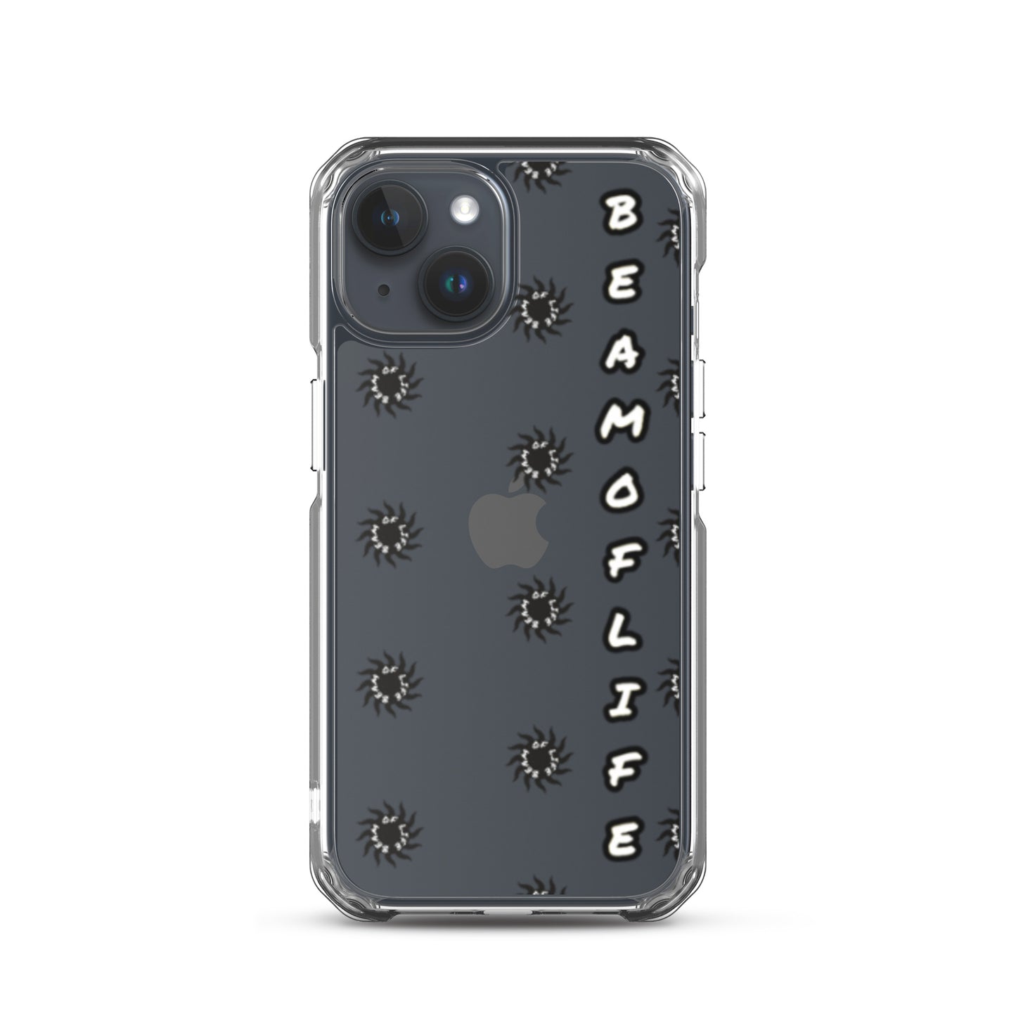 Sunny Days Clear iPhone Case - Black/White Logo