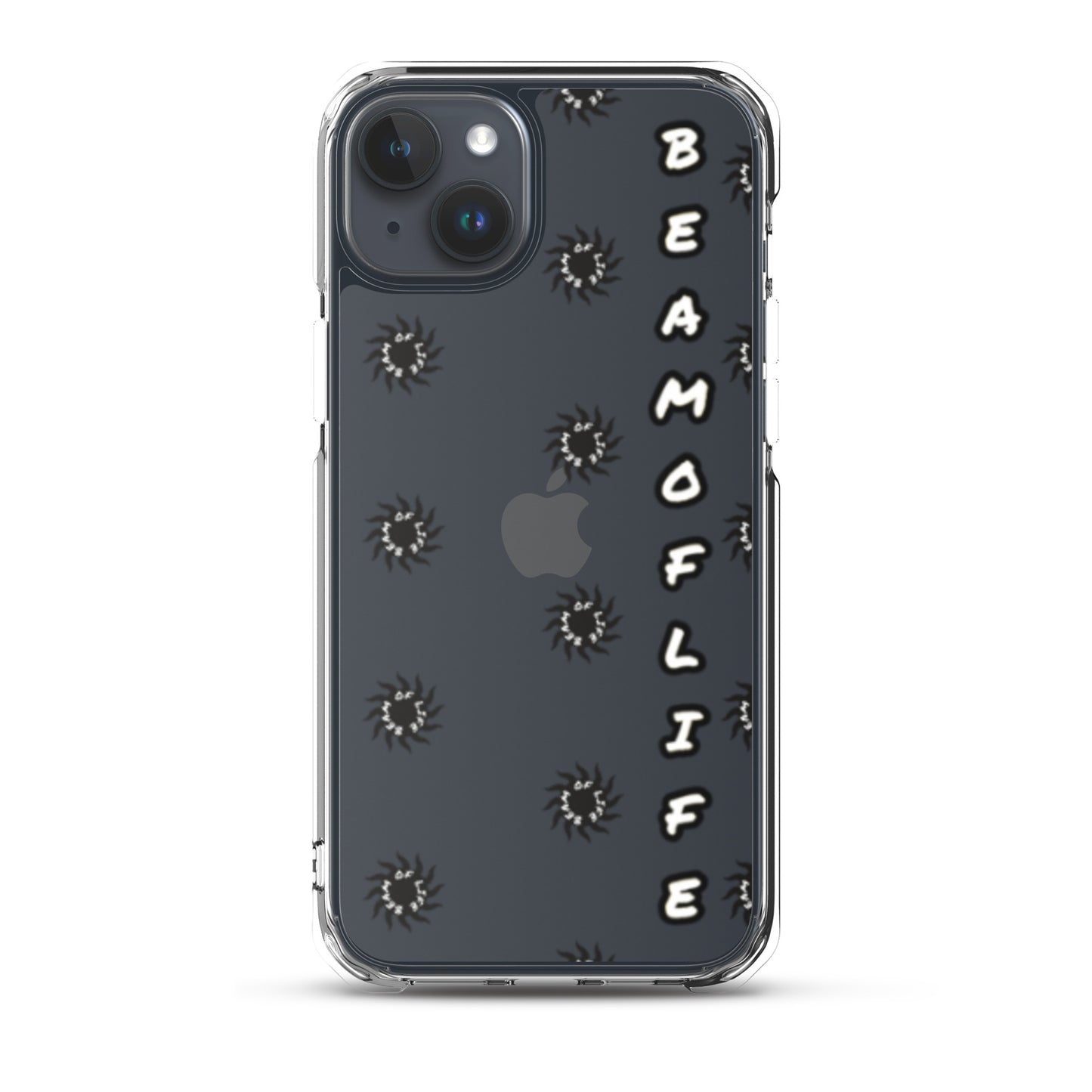 Sunny Days Clear iPhone Case - Black/White Logo