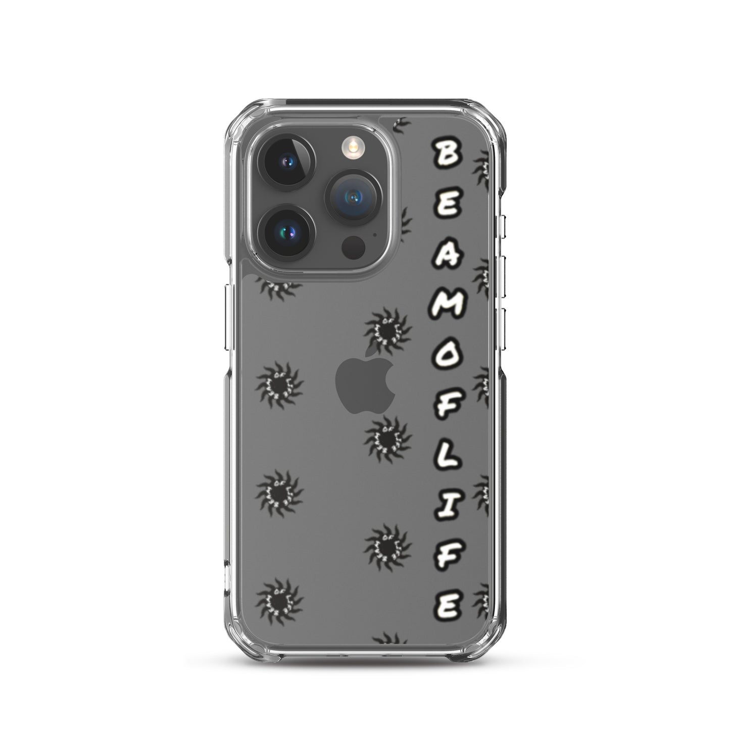 Sunny Days Clear iPhone Case - Black/White Logo