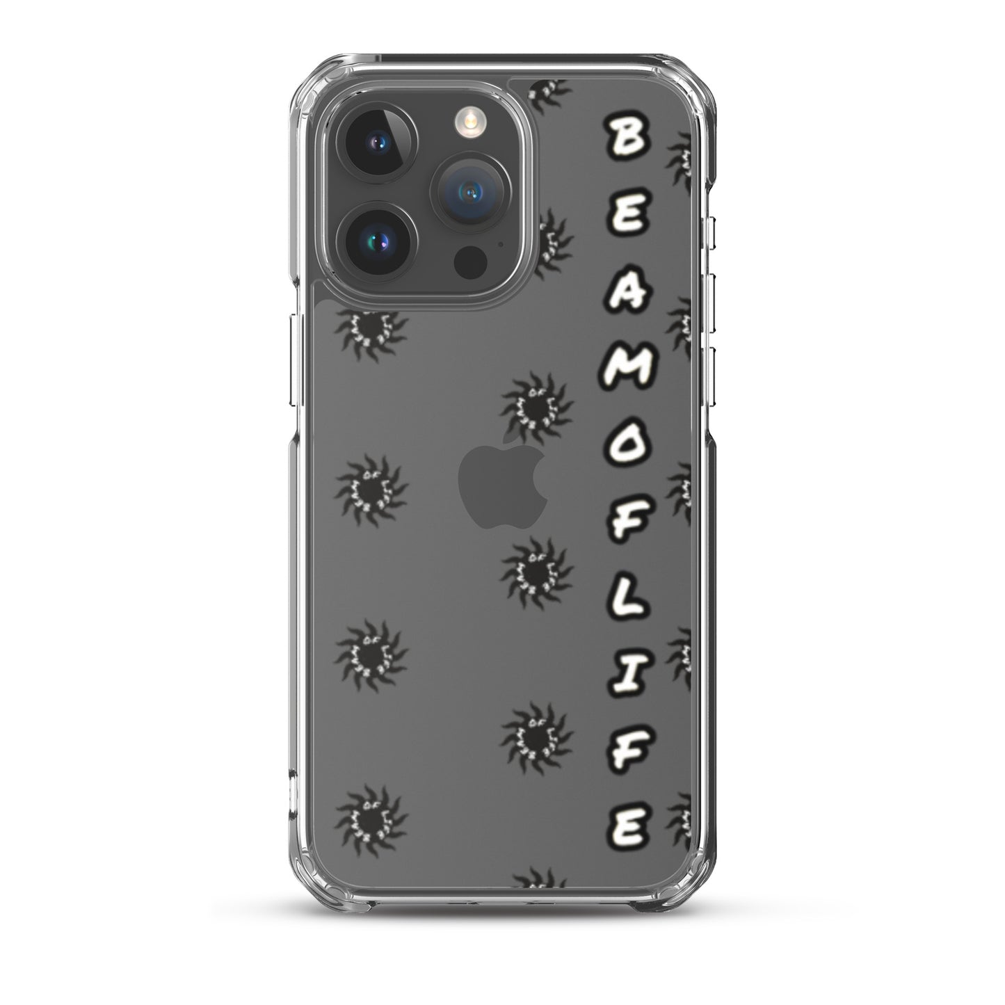 Sunny Days Clear iPhone Case - Black/White Logo