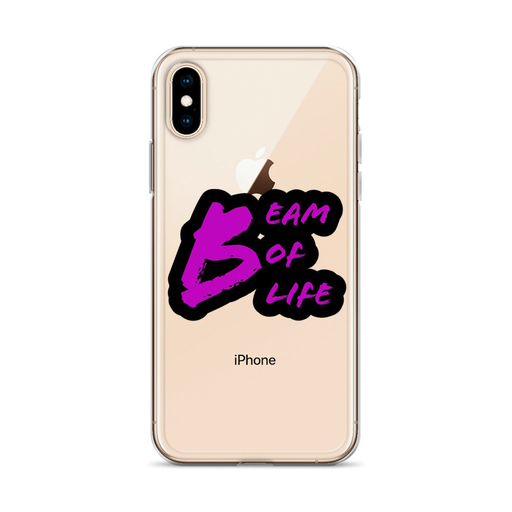 Beam of Life Clear iPhone Case