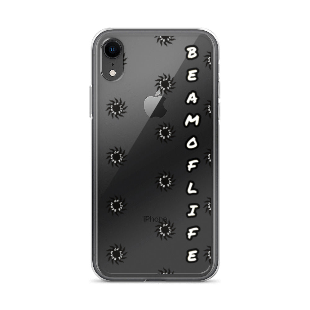 Sunny Days Clear iPhone Case - Black/White Logo