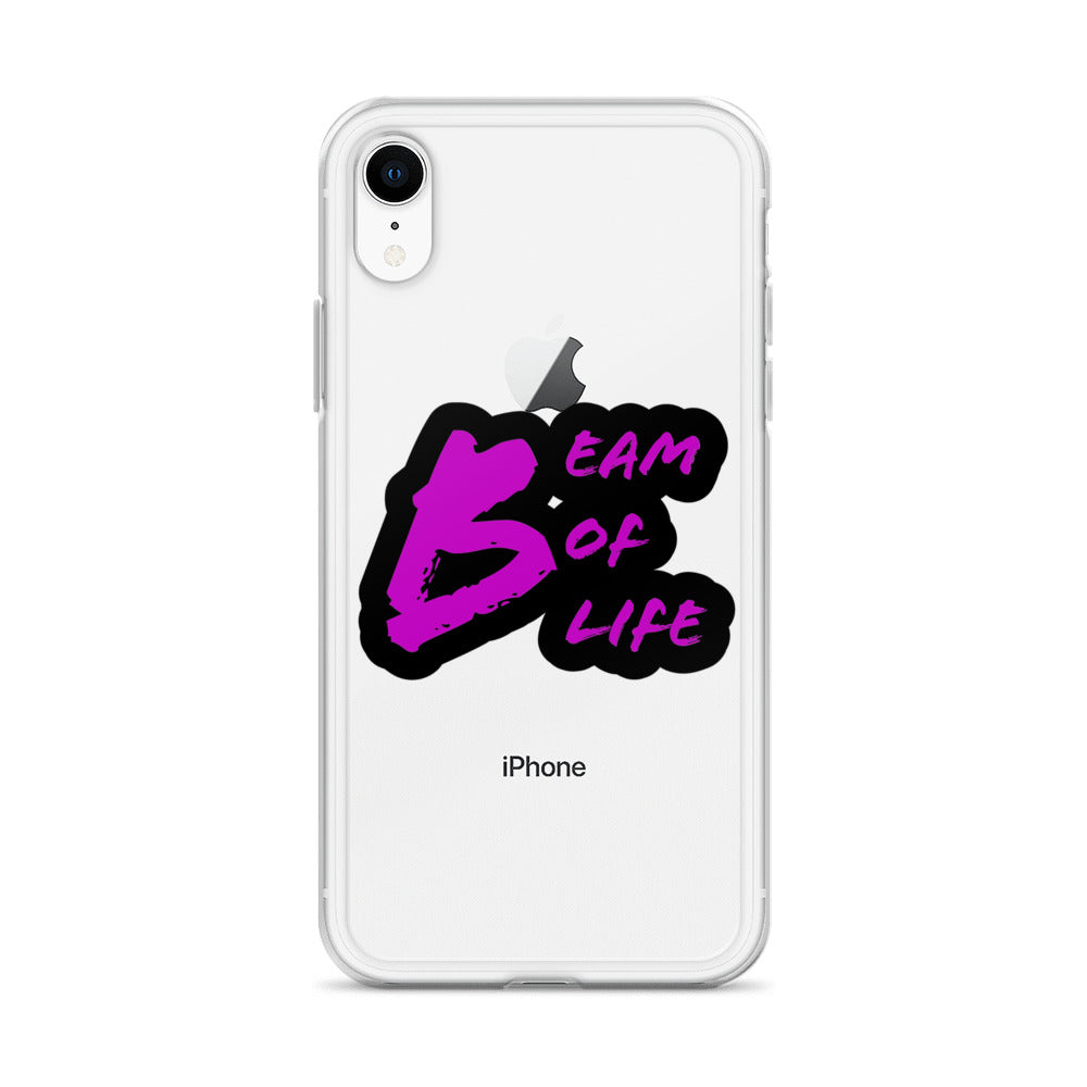 Beam of Life Clear iPhone Case