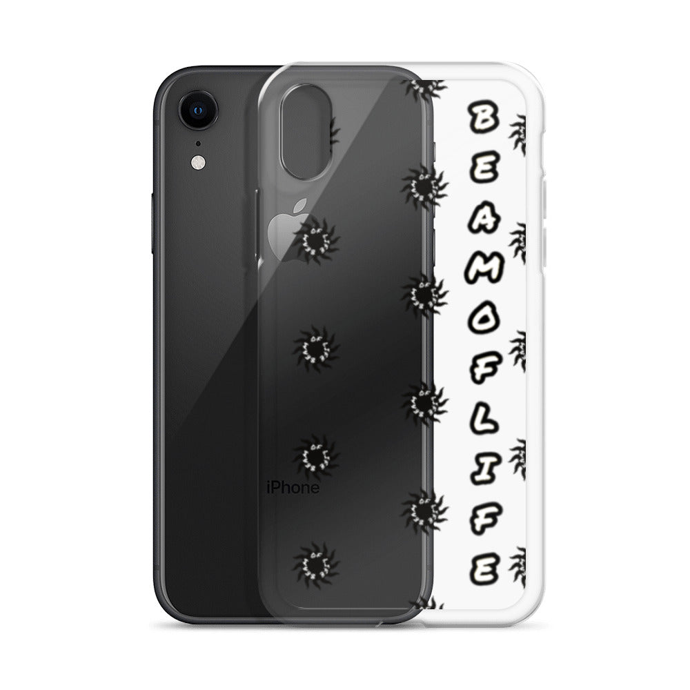 Sunny Days Clear iPhone Case - Black/White Logo