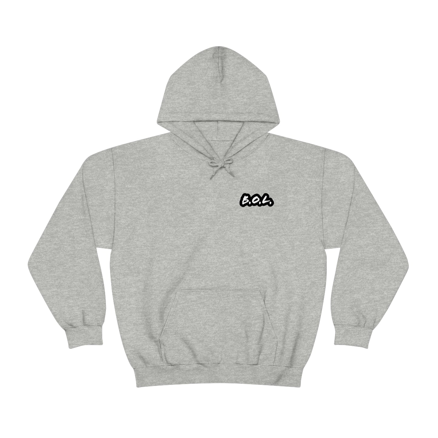 B.O.L. Unisex Hoodie - Black/White Logo