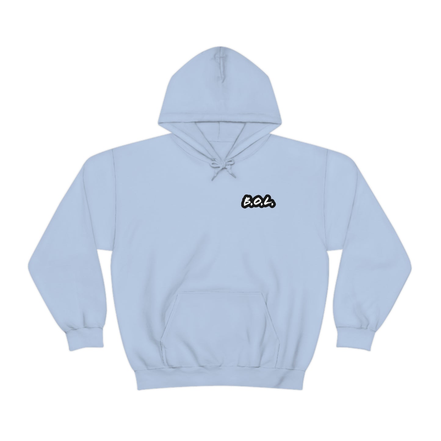 B.O.L. Unisex Hoodie - Black/White Logo