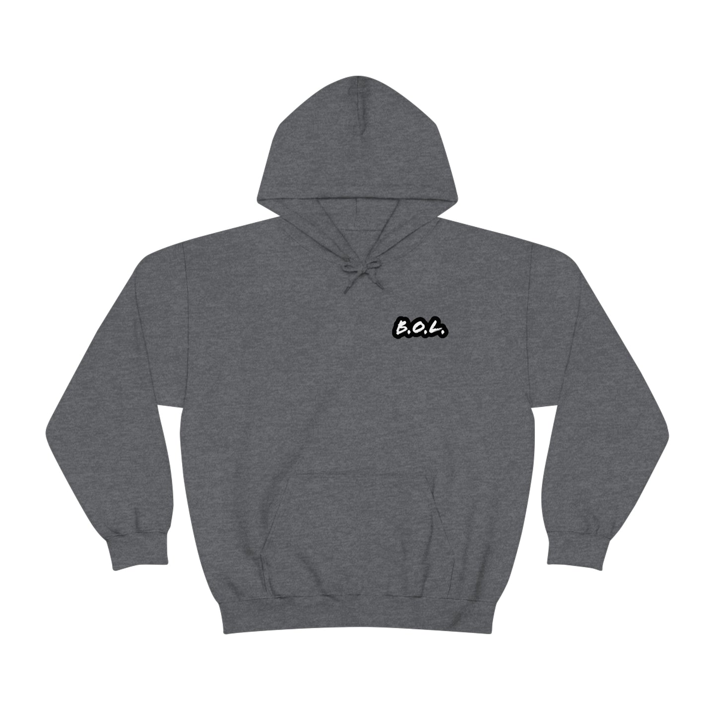 B.O.L. Unisex Hoodie - Black/White Logo