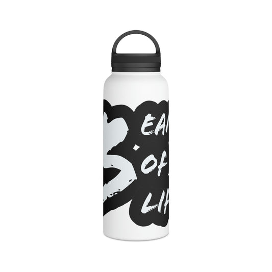 Beam of Life Stainless Steel Water Bottle - Black/White Logo