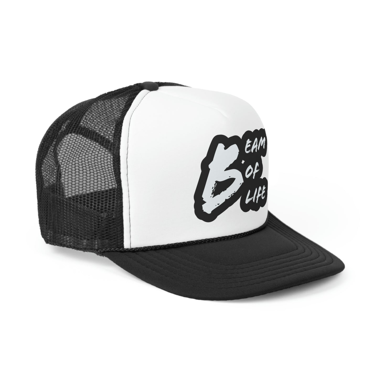 Beam of Life Trucker Cap - Black/White Logo