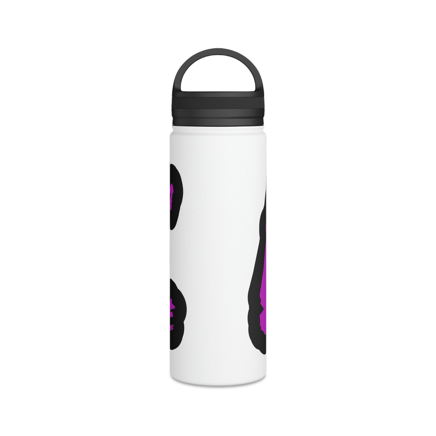 Beam of Life Stainless Steel Water Bottle - Black/White Logo