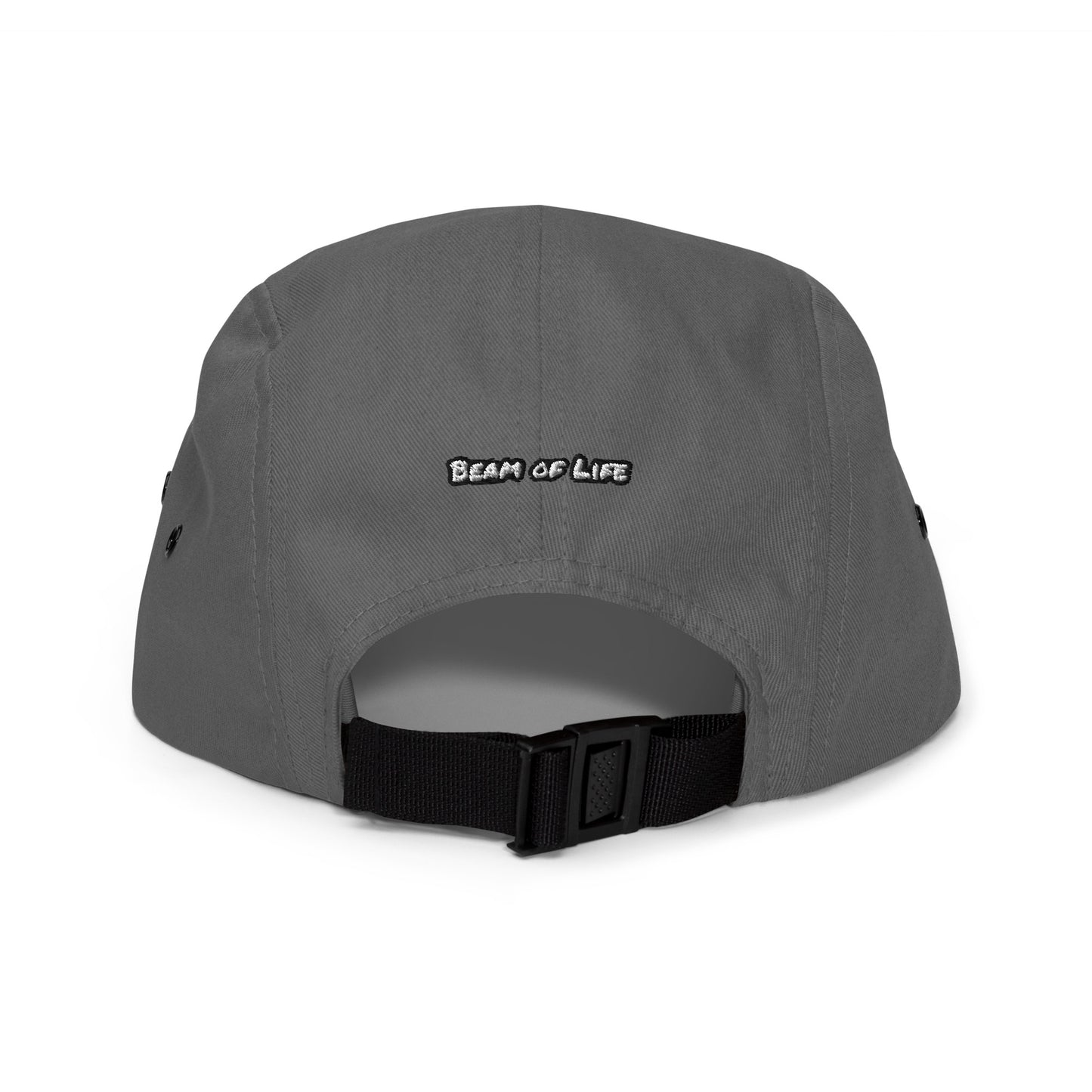 Beam of Life Five Panel Cap - Black/White Logo