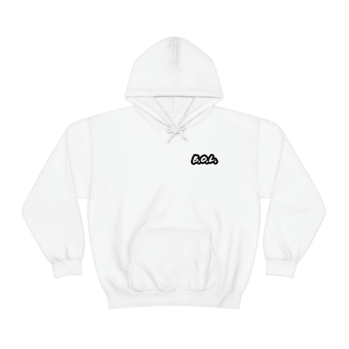 B.O.L. Unisex Hoodie - Black/White Logo