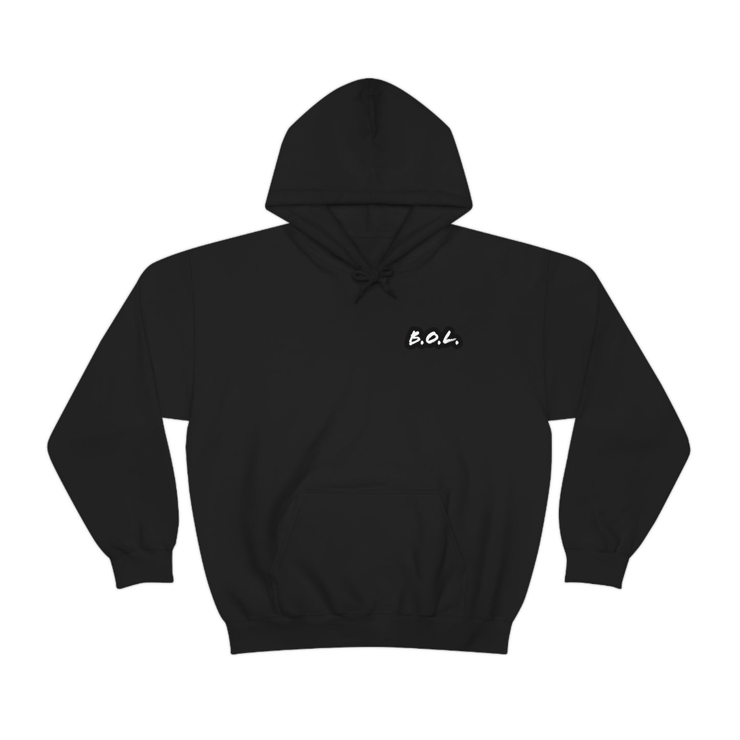 B.O.L. Unisex Hoodie - Black/White Logo