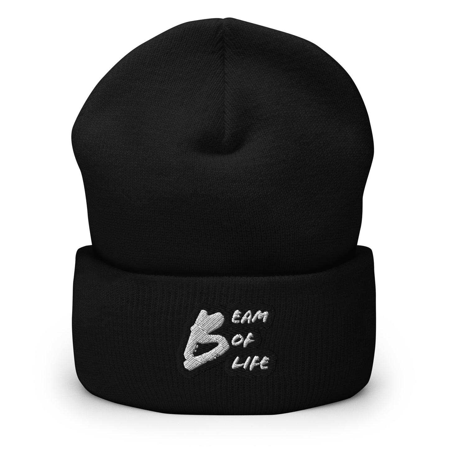 Beam of Life Beanie - Black/White Logo