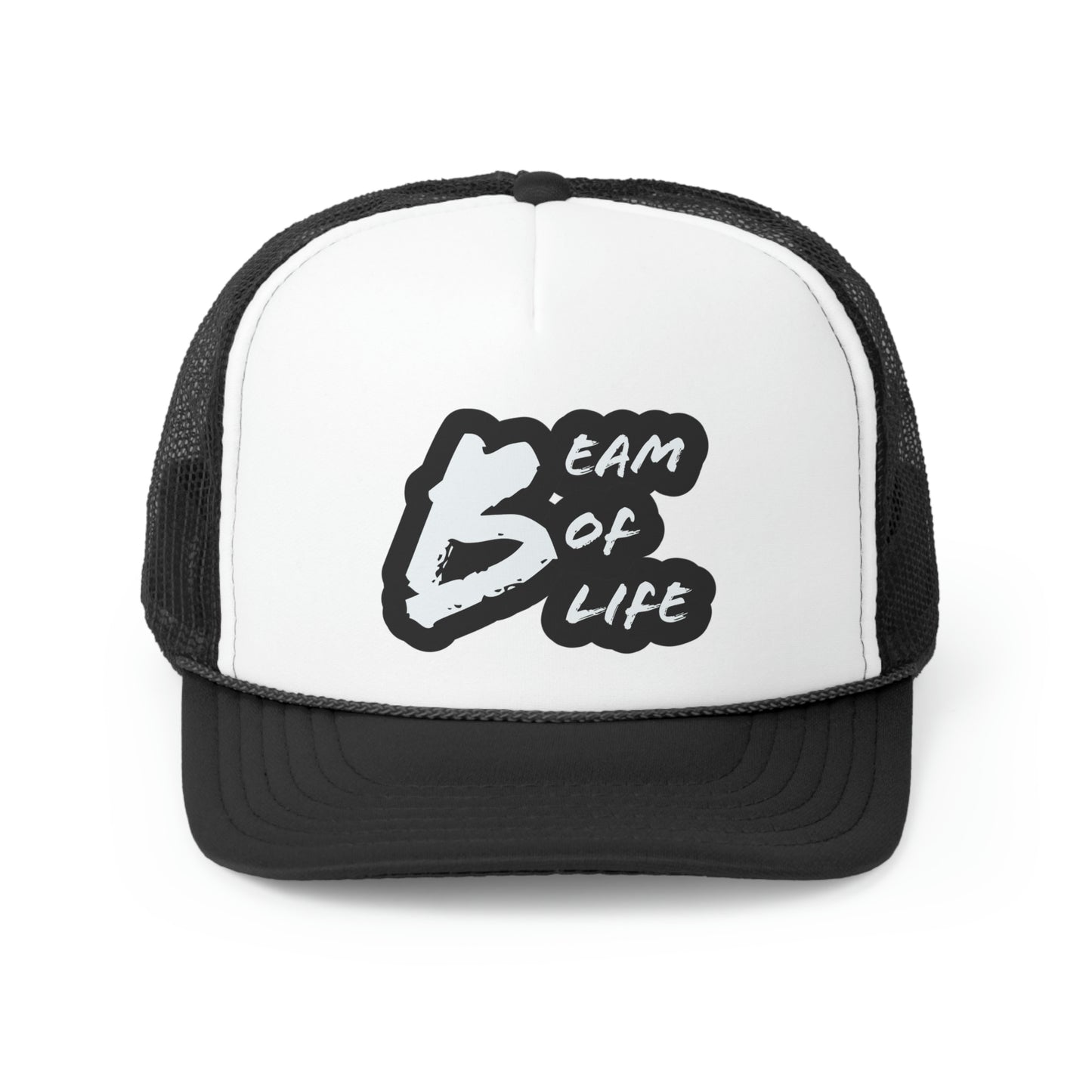 Beam of Life Trucker Cap - Black/White Logo