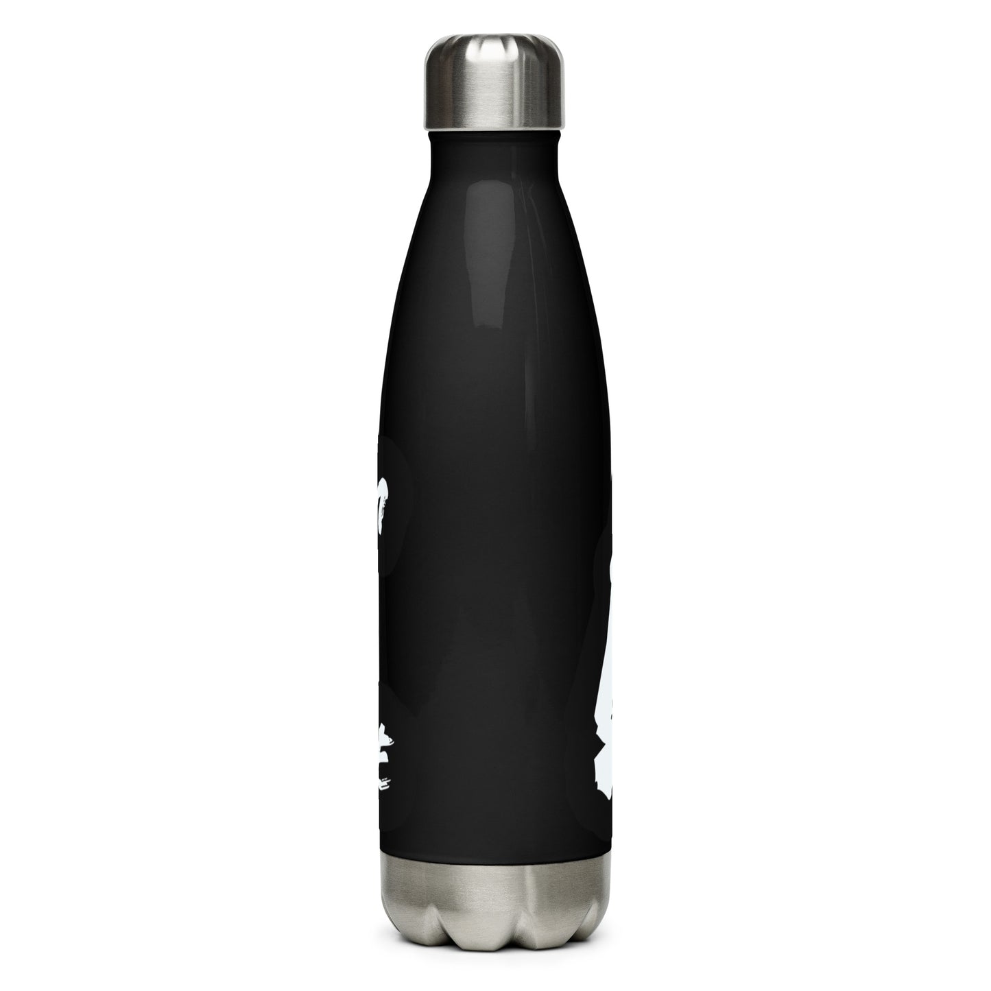 Beam of Life Stainless Steel Water Bottle - Black/White Logo