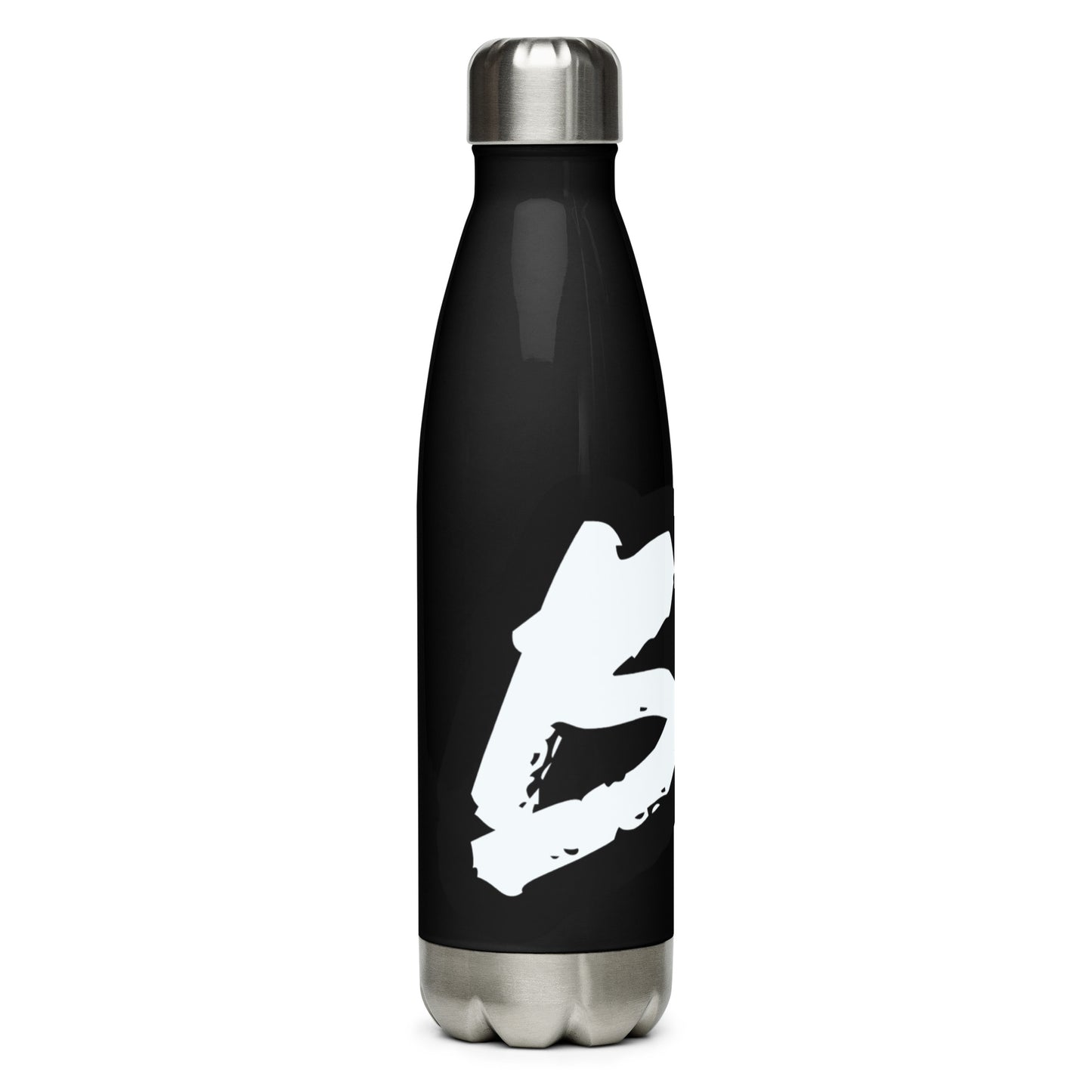 Beam of Life Stainless Steel Water Bottle - Black/White Logo