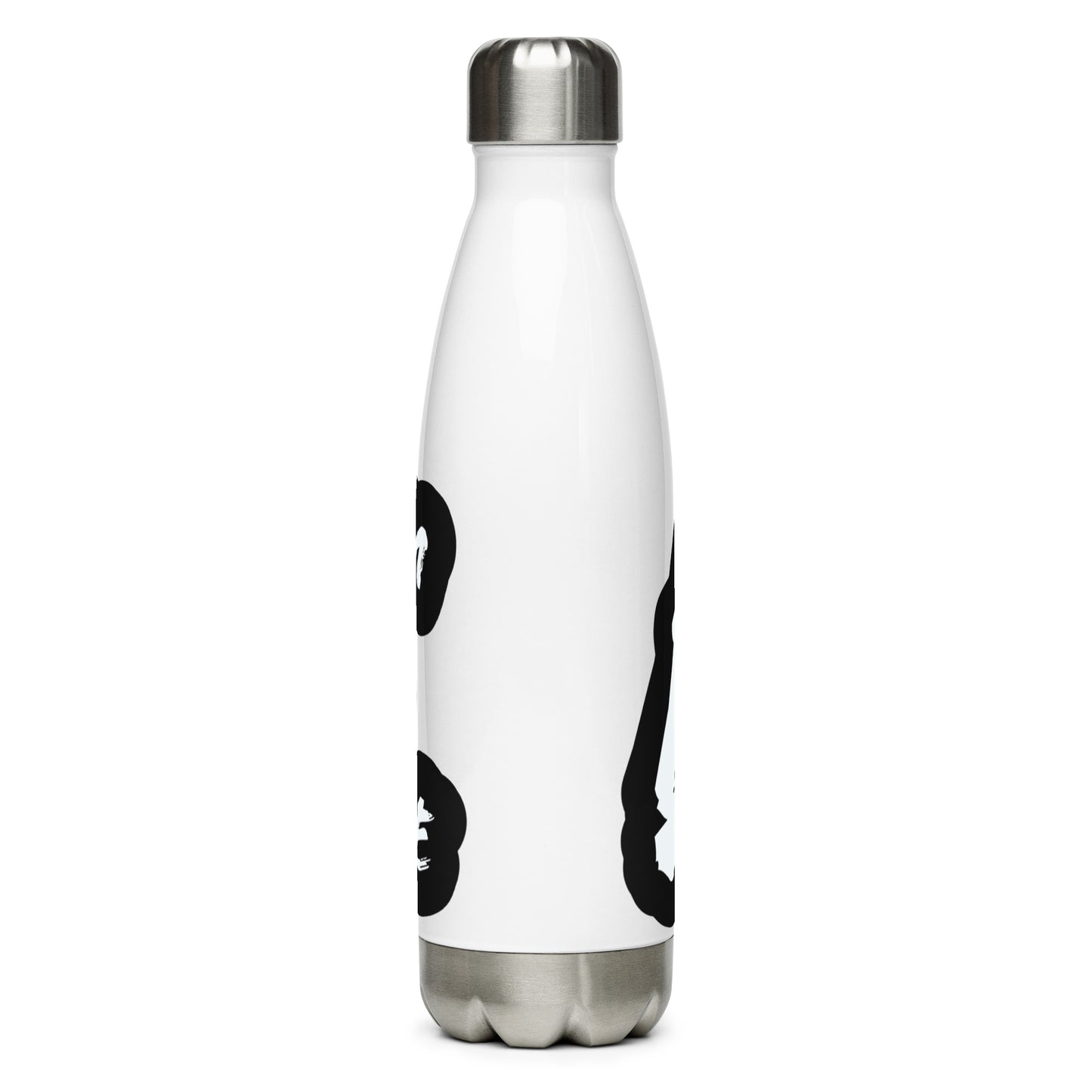 Beam of Life Stainless Steel Water Bottle - Black/White Logo