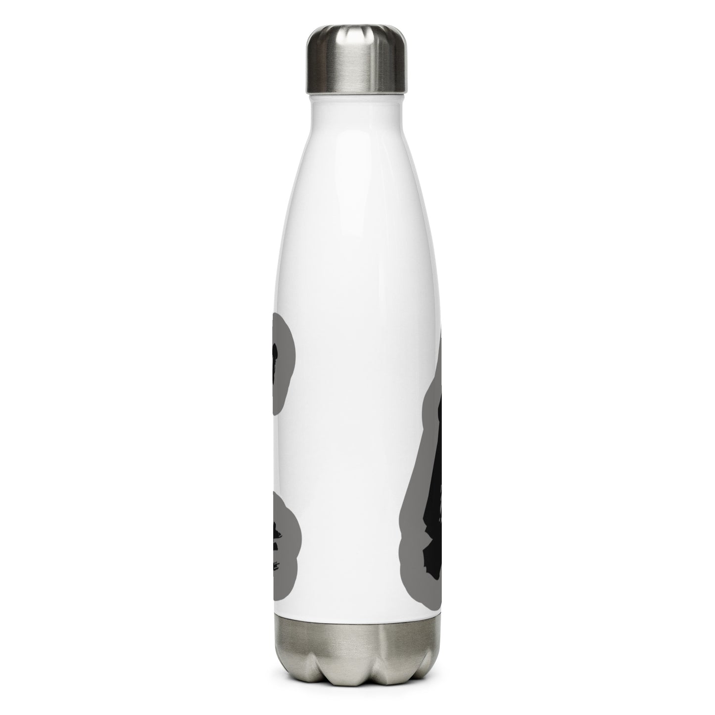 Beam of Life Stainless Steel Water Bottle - Black/Grey Logo