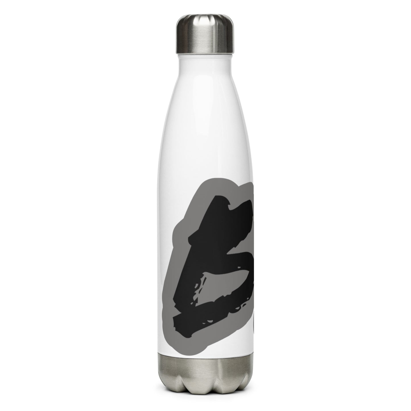 Beam of Life Stainless Steel Water Bottle - Black/Grey Logo
